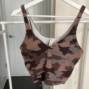 lululemon athletica Brown Camouflage Align Tank Sports Bra